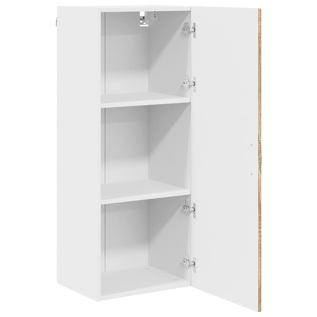 vidaXL Wall Cabinet PORTO Sonoma Oak 40 x 31 x 100 cm Engineered Wood