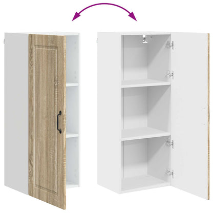 vidaXL Wall Cabinet PORTO Sonoma Oak 40 x 31 x 100 cm Engineered Wood