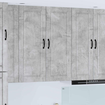 vidaXL Wall Cabinet PORTO Concrete Grey 40 x 31 x 100 cm