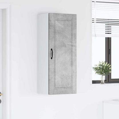 vidaXL Wall Cabinet PORTO Concrete Grey 40 x 31 x 100 cm