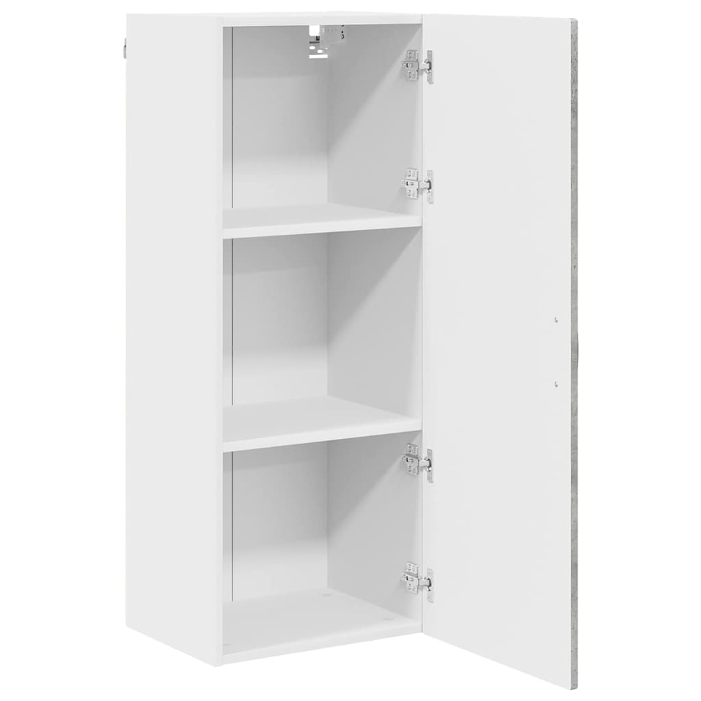vidaXL Wall Cabinet PORTO Concrete Grey 40 x 31 x 100 cm
