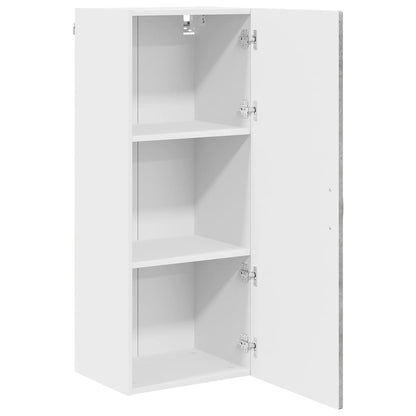 vidaXL Wall Cabinet PORTO Concrete Grey 40 x 31 x 100 cm