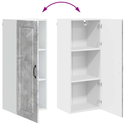 vidaXL Wall Cabinet PORTO Concrete Grey 40 x 31 x 100 cm