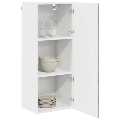 vidaXL Wall Cabinet PORTO Concrete Grey 40 x 31 x 100 cm
