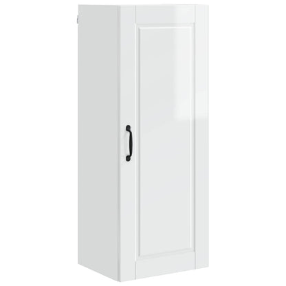 vidaXL Wall Cabinet PORTO High Gloss White 40 x 31 x 100 cm