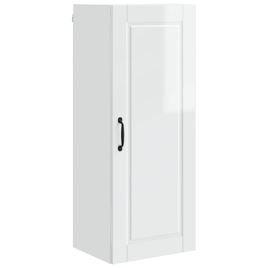 vidaXL Wall Cabinet PORTO High Gloss White 40 x 31 x 100 cm