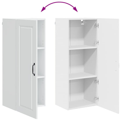 vidaXL Wall Cabinet PORTO High Gloss White 40 x 31 x 100 cm