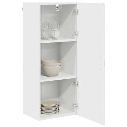 vidaXL Wall Cabinet PORTO High Gloss White 40 x 31 x 100 cm