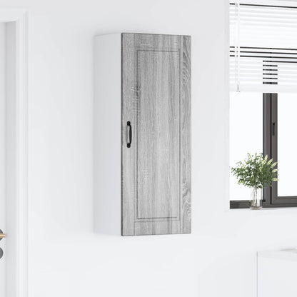 vidaXL Wall Cabinet PORTO Grey Sonoma 40 x 31 x 100 cm Engineered Wood