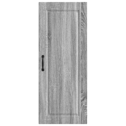 vidaXL Wall Cabinet PORTO Grey Sonoma 40 x 31 x 100 cm Engineered Wood