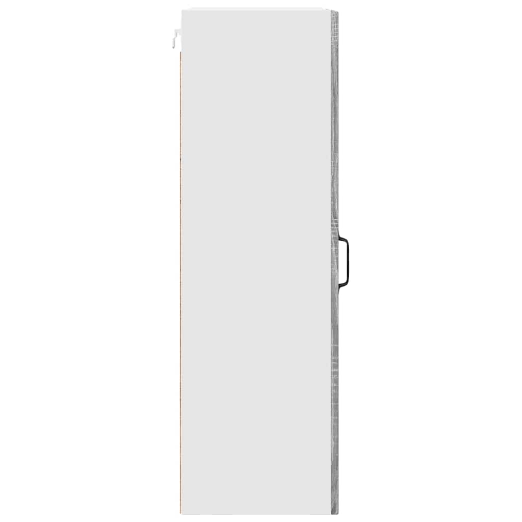 vidaXL Wall Cabinet PORTO Grey Sonoma 40 x 31 x 100 cm Engineered Wood