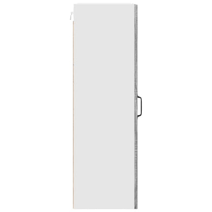 vidaXL Wall Cabinet PORTO Grey Sonoma 40 x 31 x 100 cm Engineered Wood