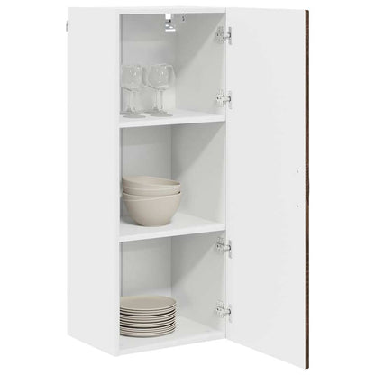 vidaXL Wall Cabinet PORTO Brown Oak 40 x 31 x 100 cm Engineered Wood