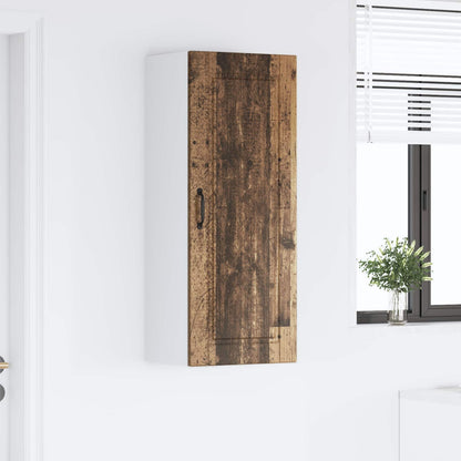 vidaXL Wall Cabinet PORTO Old Wood 40 x 31 x 100 cm Engineered Wood