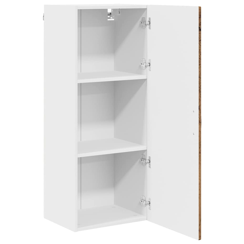 vidaXL Wall Cabinet PORTO Old Wood 40 x 31 x 100 cm Engineered Wood