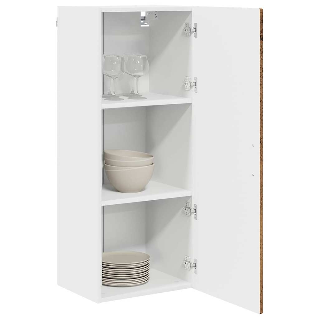 vidaXL Wall Cabinet PORTO Old Wood 40 x 31 x 100 cm Engineered Wood