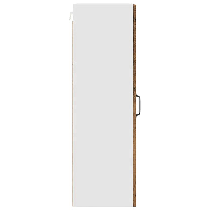 vidaXL Wall Cabinet PORTO Old Wood 40 x 31 x 100 cm Engineered Wood