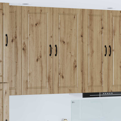vidaXL Wall Cabinet PORTO Artisan Oak 40 x 31 x 100 cm Engineered Wood
