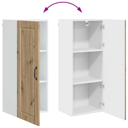 vidaXL Wall Cabinet PORTO Artisan Oak 40 x 31 x 100 cm Engineered Wood