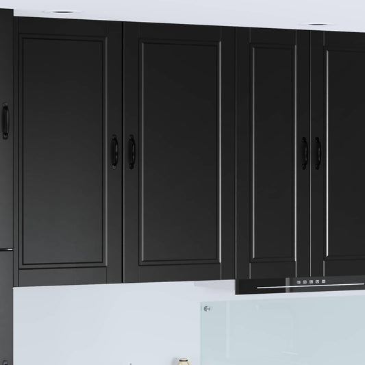 vidaXL Wall Cabinet PORTO Black 50 x 31 x 100 cm Engineered Wood
