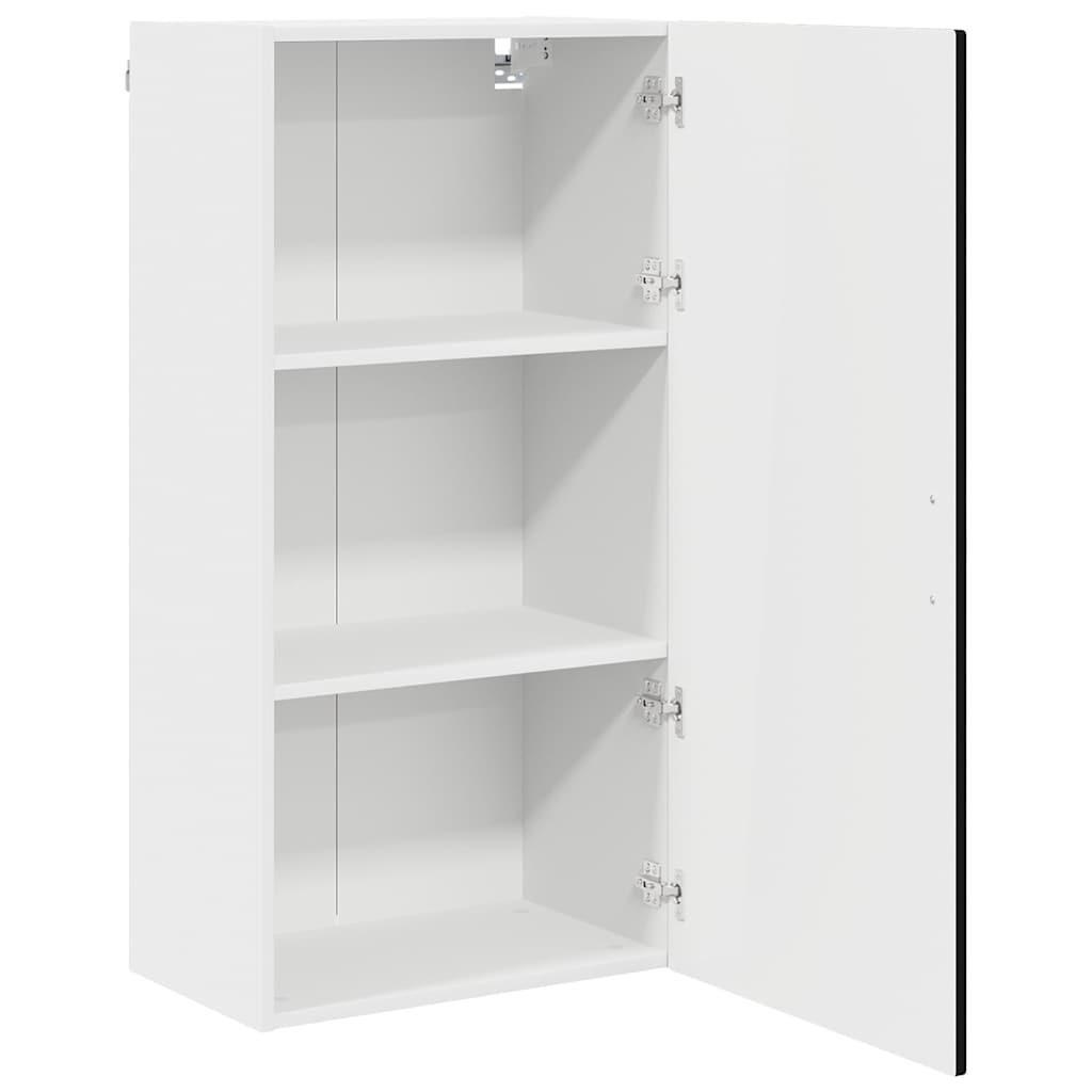 vidaXL Wall Cabinet PORTO Black 50 x 31 x 100 cm Engineered Wood