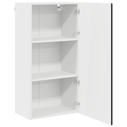 vidaXL Wall Cabinet PORTO Black 50 x 31 x 100 cm Engineered Wood