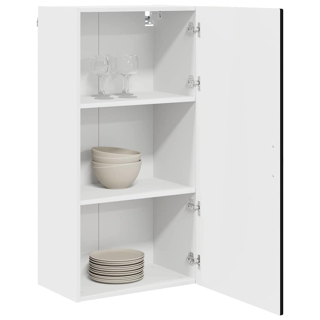 vidaXL Wall Cabinet PORTO Black 50 x 31 x 100 cm Engineered Wood