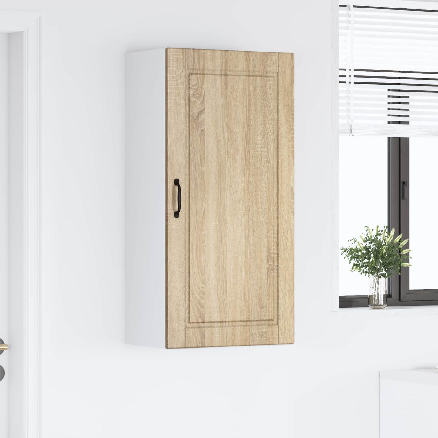 vidaXL Wall Cabinet PORTO Sonoma Oak 50 x 31 x 100 cm Engineered Wood