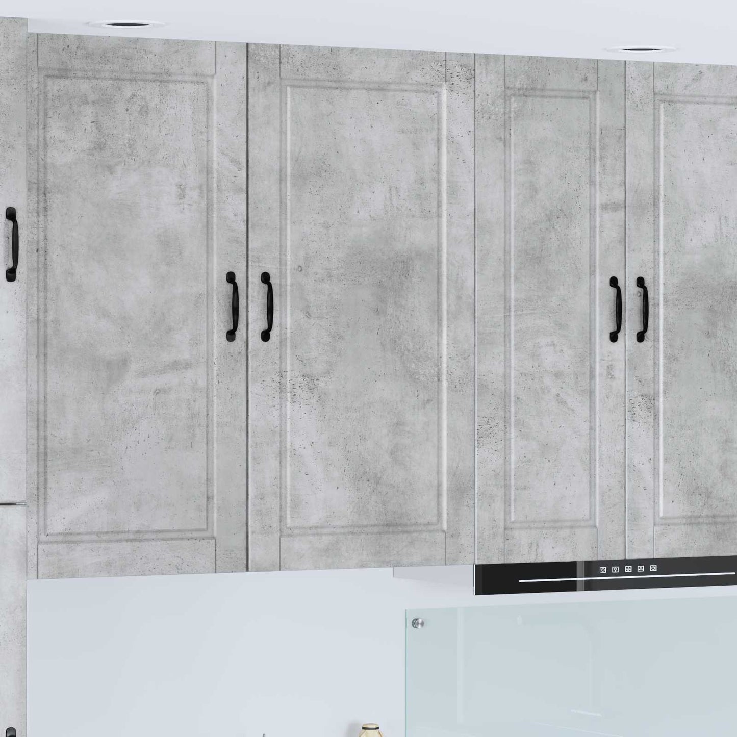 vidaXL Wall Cabinet PORTO Concrete Grey 50 x 31 x 100 cm