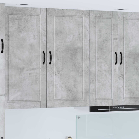 vidaXL Wall Cabinet PORTO Concrete Grey 50 x 31 x 100 cm