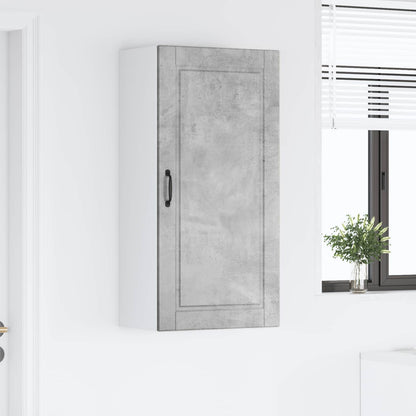vidaXL Wall Cabinet PORTO Concrete Grey 50 x 31 x 100 cm