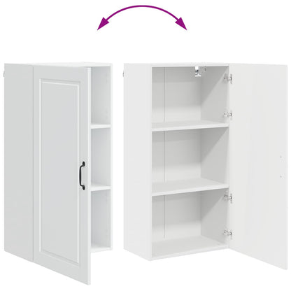 vidaXL Wall Cabinet PORTO High Gloss White 50 x 31 x 100 cm