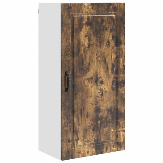 vidaXL Wall Cabinet PORTO Smoked Oak 50 x 31 x 100 cm Engineered Wood