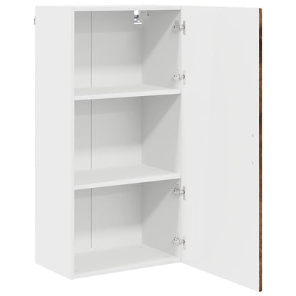 vidaXL Wall Cabinet PORTO Smoked Oak 50 x 31 x 100 cm Engineered Wood