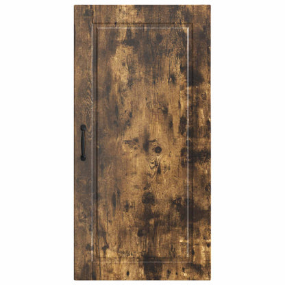 vidaXL Wall Cabinet PORTO Smoked Oak 50 x 31 x 100 cm Engineered Wood