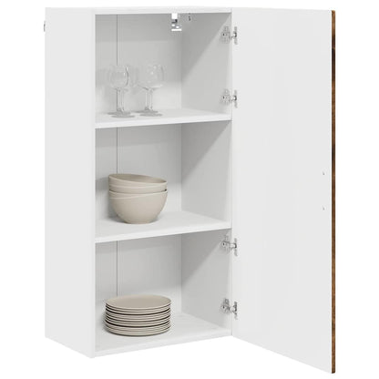 vidaXL Wall Cabinet PORTO Smoked Oak 50 x 31 x 100 cm Engineered Wood