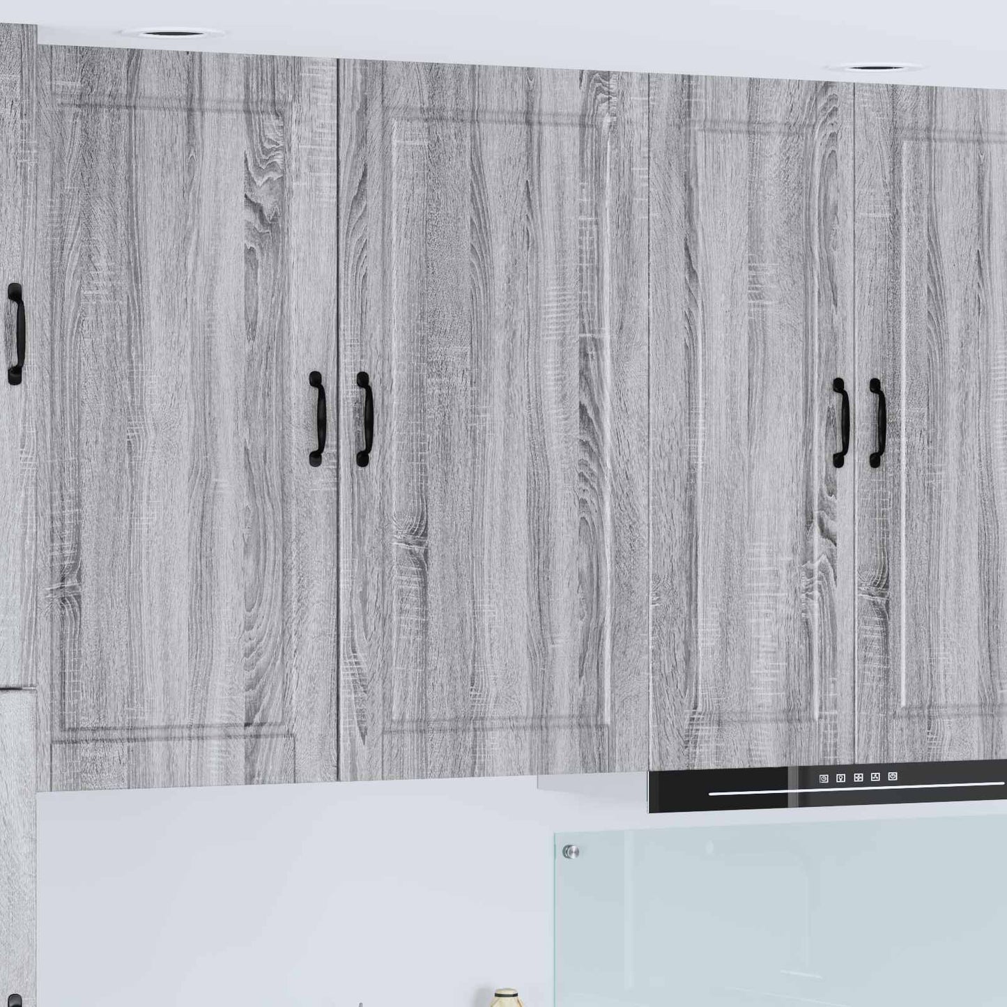 vidaXL Wall Cabinet PORTO Grey Sonoma 50 x 31 x 100 cm Engineered Wood