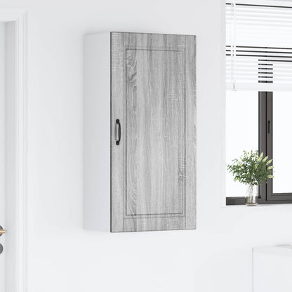 vidaXL Wall Cabinet PORTO Grey Sonoma 50 x 31 x 100 cm Engineered Wood