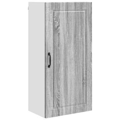 vidaXL Wall Cabinet PORTO Grey Sonoma 50 x 31 x 100 cm Engineered Wood