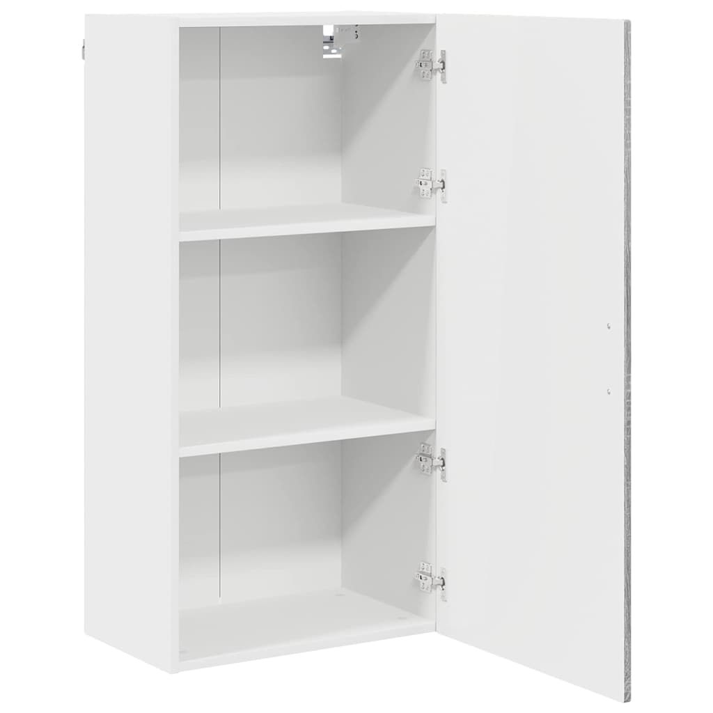 vidaXL Wall Cabinet PORTO Grey Sonoma 50 x 31 x 100 cm Engineered Wood
