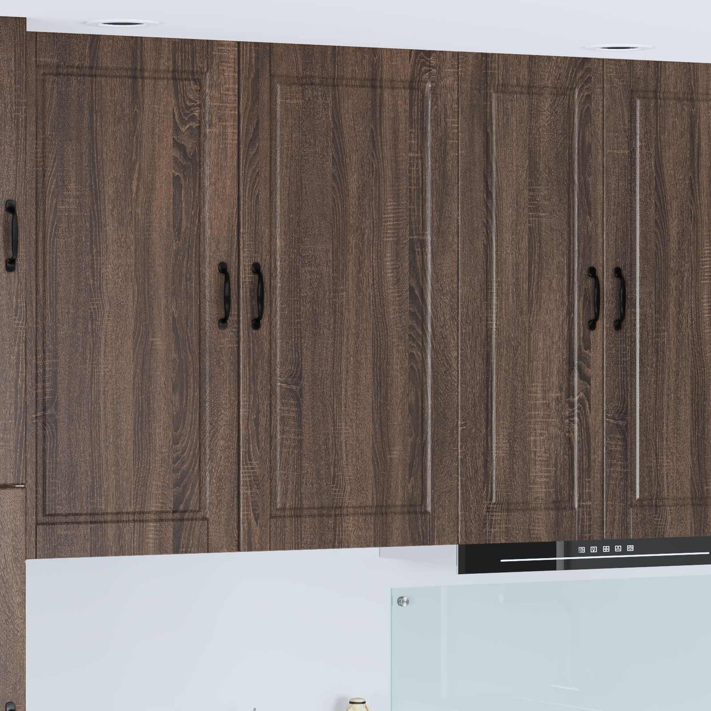 vidaXL Wall Cabinet PORTO Brown Oak 50 x 31 x 100 cm Engineered Wood