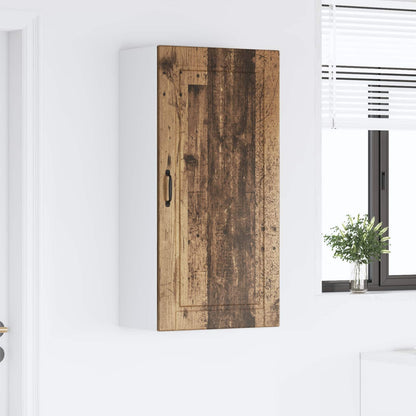 vidaXL Wall Cabinet PORTO Old Wood 50 x 31 x 100 cm Engineered Wood