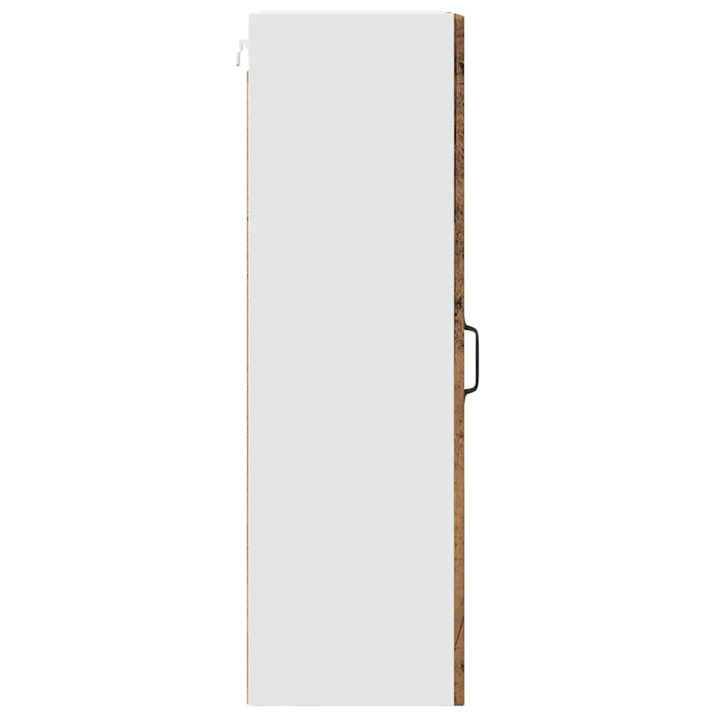 vidaXL Wall Cabinet PORTO Old Wood 50 x 31 x 100 cm Engineered Wood