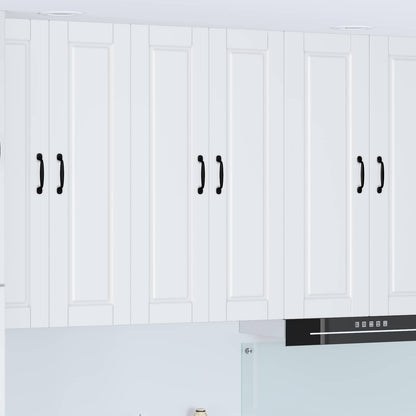 vidaXL Wall Cabinet PORTO White 60 x 31 x 100 cm Engineered Wood