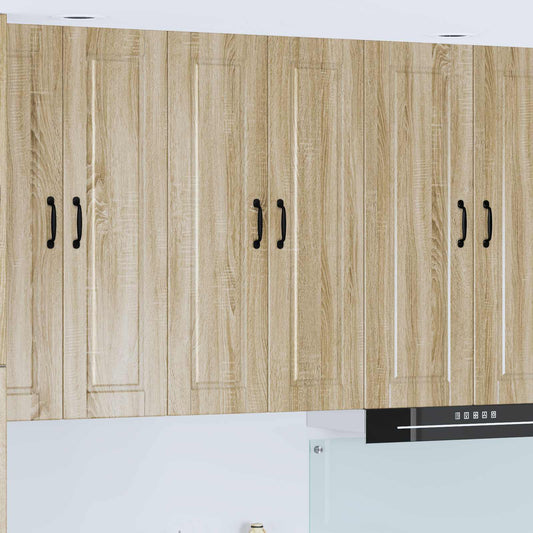 vidaXL Wall Cabinet PORTO Sonoma Oak 60 x 31 x 100 cm Engineered Wood