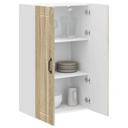 vidaXL Wall Cabinet PORTO Sonoma Oak 60 x 31 x 100 cm Engineered Wood