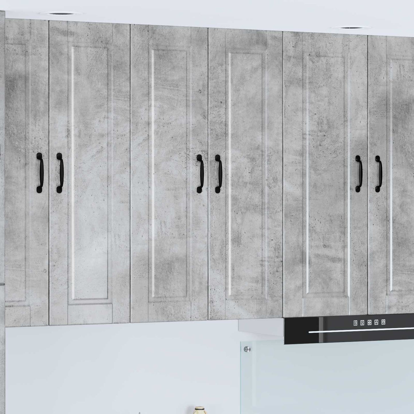 vidaXL Wall Cabinet PORTO Concrete Grey 60 x 31 x 100 cm
