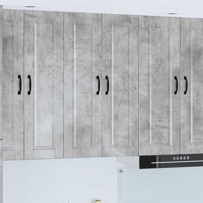 vidaXL Wall Cabinet PORTO Concrete Grey 60 x 31 x 100 cm