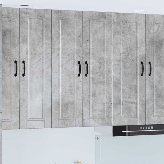vidaXL Wall Cabinet PORTO Concrete Grey 60 x 31 x 100 cm