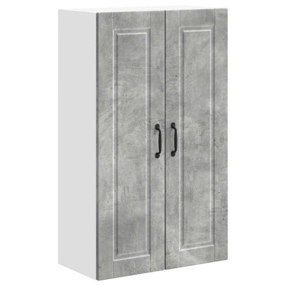 vidaXL Wall Cabinet PORTO Concrete Grey 60 x 31 x 100 cm